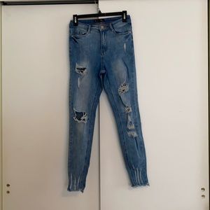 Sinner High rise authentic skinny distressed jean